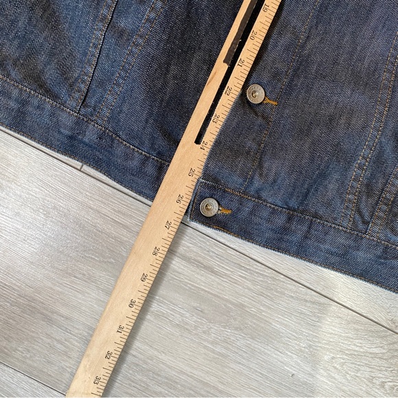 042 Kickers Vintage Blue Trucker Denim Jacket - Size L - Picture 9 of 10